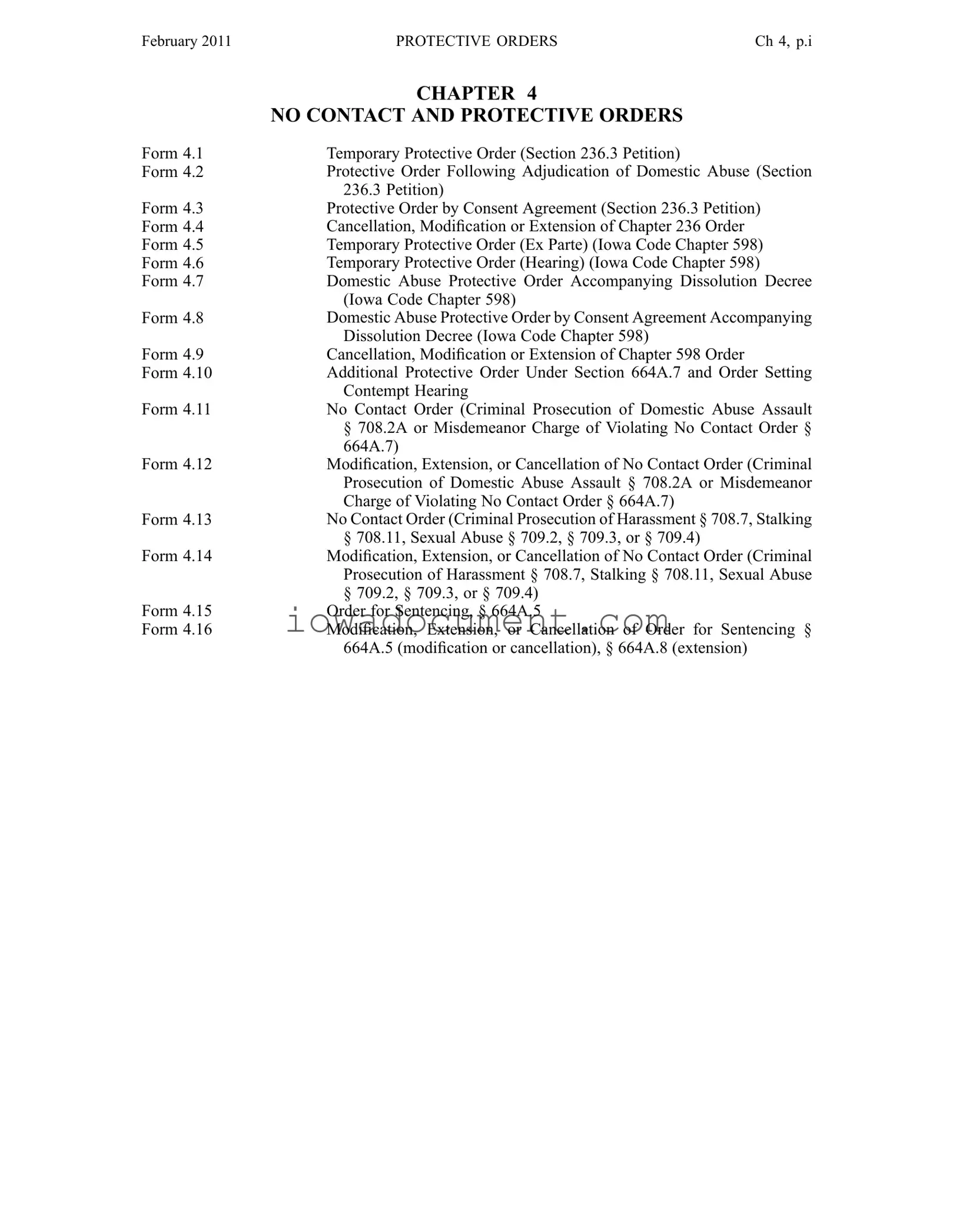 Blank Iowa Protective Order Template
