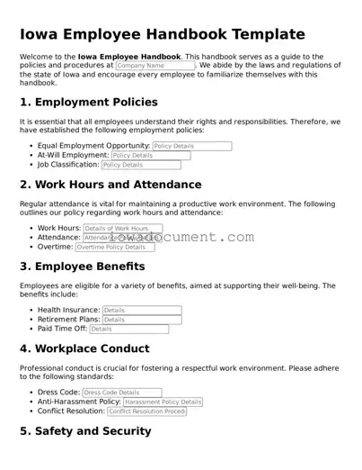 Attorney-Approved Iowa Employee Handbook Form